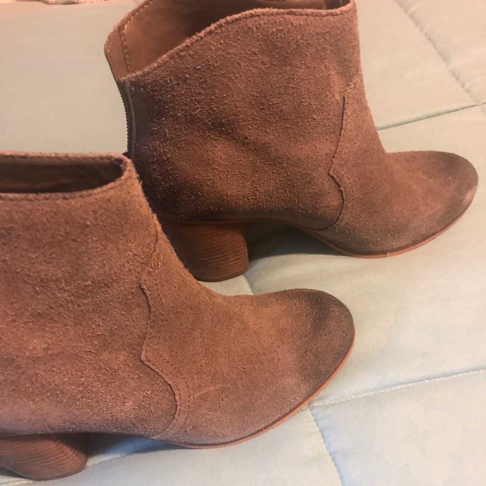 Grey Suede Short Boot - Picture 2 of 3